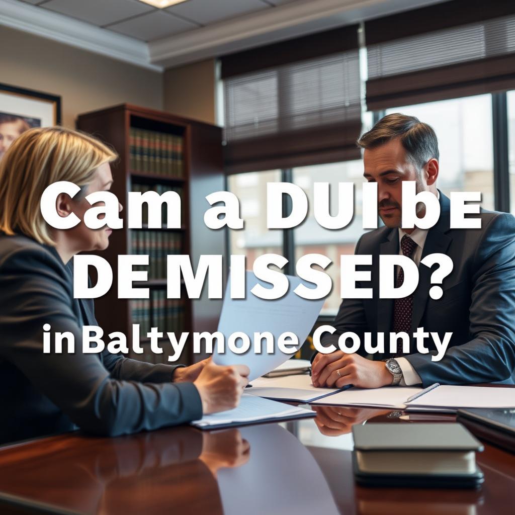 Can a DUI be dismissed in Baltimore County