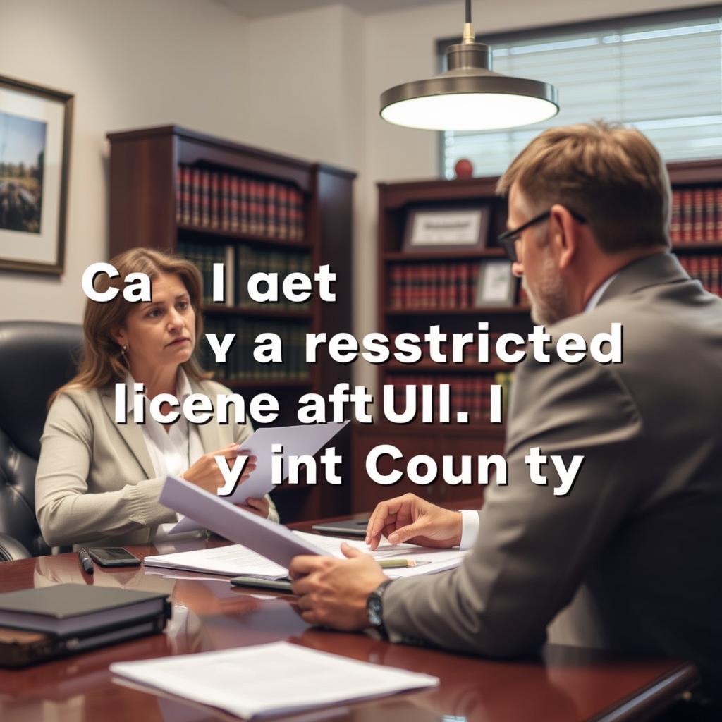 Can I get a restricted license after a DUI in Talbot County