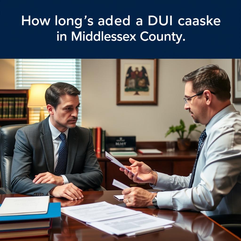 How long does a DUI case take in Middlesex County